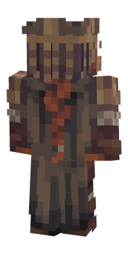 Black skin: body, back render