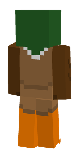 Brown skin: body, back render