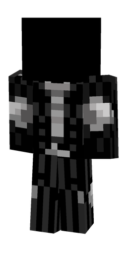 Black skin: body, back render