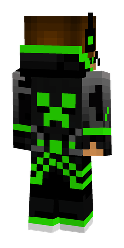 Black skin: body, back render