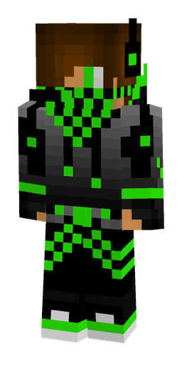 Black skin: body, front render