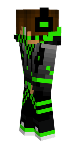 Black skin: body, left side render