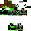 Black skin: raw texture render