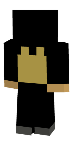Black skin: body, back render