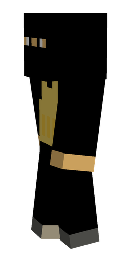 Black skin: body, left side render
