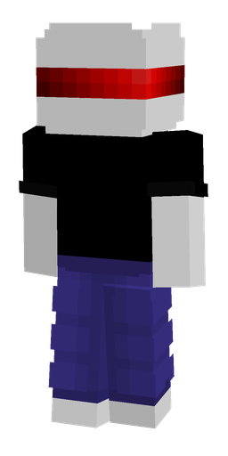 Black skin: body, back render