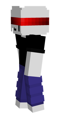 Black skin: body, left side render