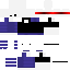 Black skin: raw texture render