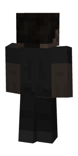 Black skin: body, back render