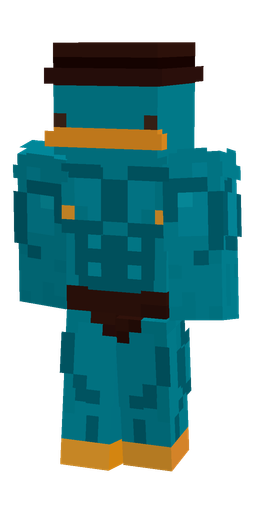 Blue skin: body, front render