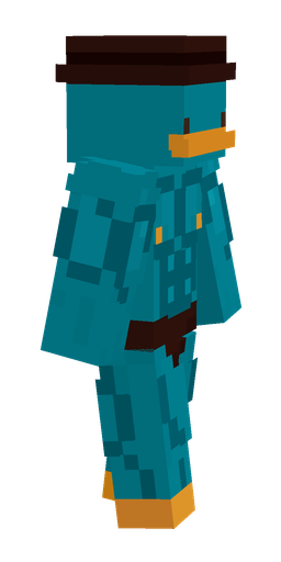 Blue skin: body, right side render