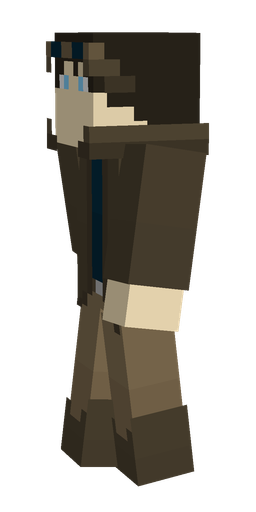 Blue skin: body, left side render