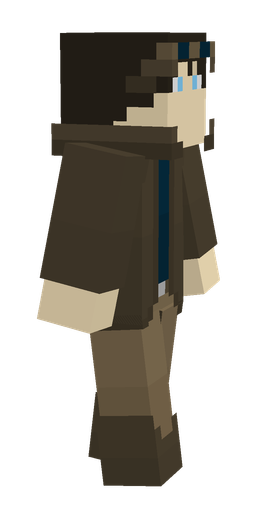 Blue skin: body, right side render