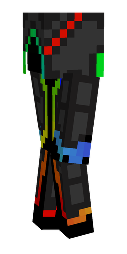 Black skin: body, left side render