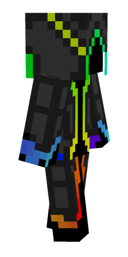 Black skin: body, right side render