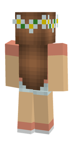 Brown skin: body, back render
