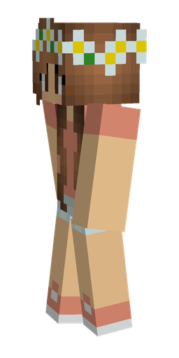 Brown skin: body, left side render
