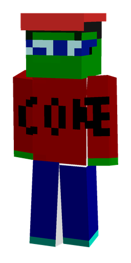 Blue skin: body, front render