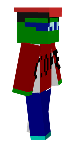 Blue skin: body, right side render