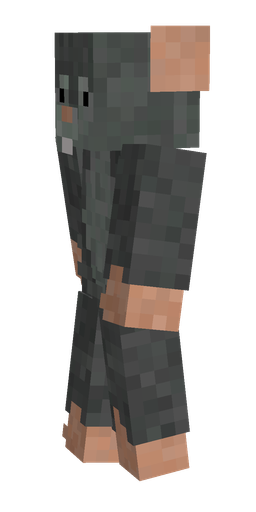 Black skin: body, left side render
