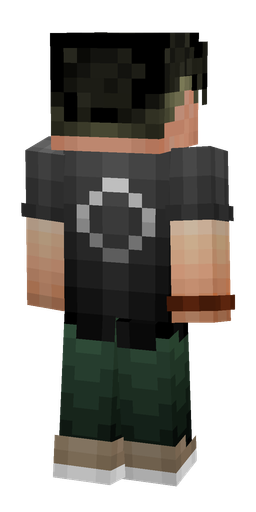 Black skin: body, back render