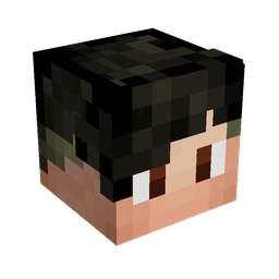 Black skin: head render