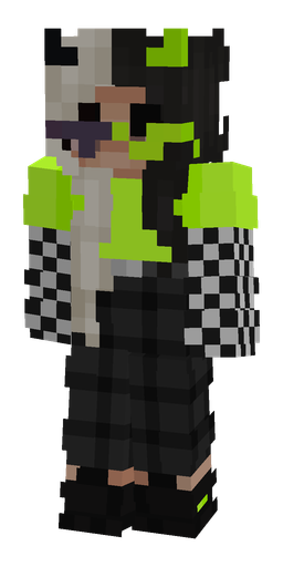 Black skin: body, front render