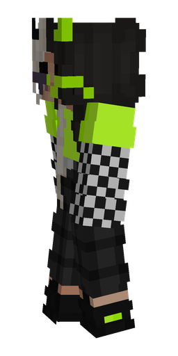 Black skin: body, left side render