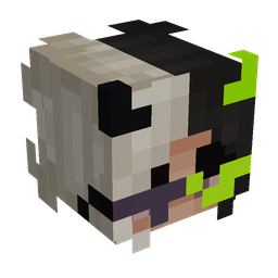 Black skin: head render