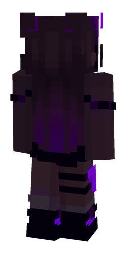 Black skin: body, back render