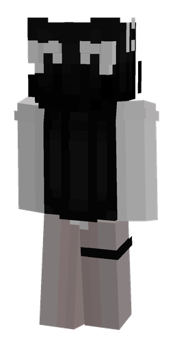 Black skin: body, back render