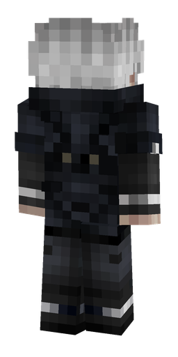 Black skin: body, back render