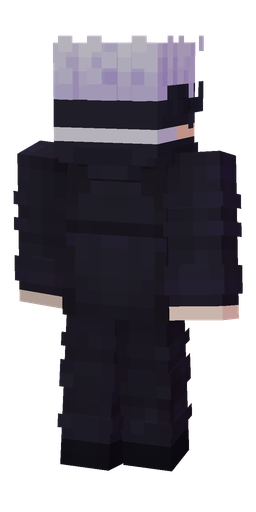 Black skin: body, back render