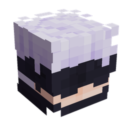 Black skin: head render