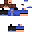 Black skin: raw texture render