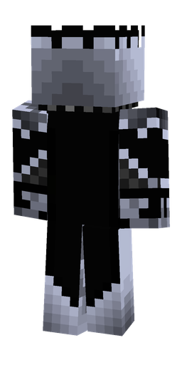Black skin: body, back render