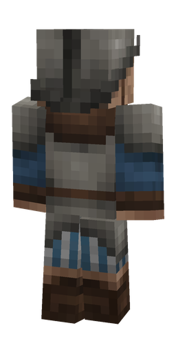 Black skin: body, back render