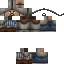 Black skin: raw texture render