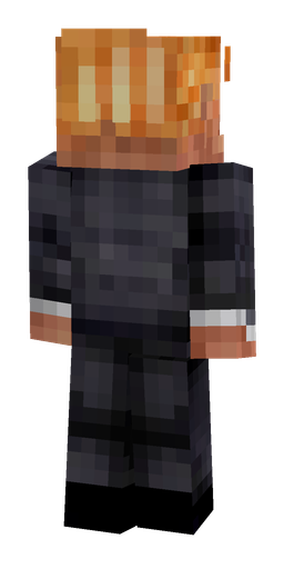 Black skin: body, back render