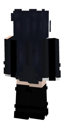 Black skin: body, back render