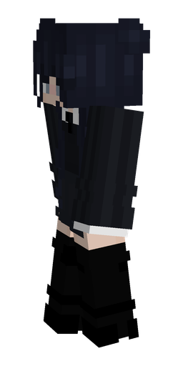 Black skin: body, left side render