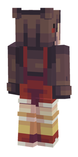 Black skin: body, back render