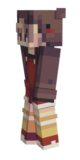 Black skin: body, left side render