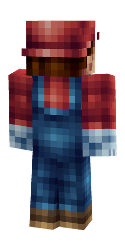 Blue skin: body, back render