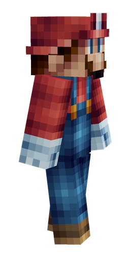 Blue skin: body, right side render