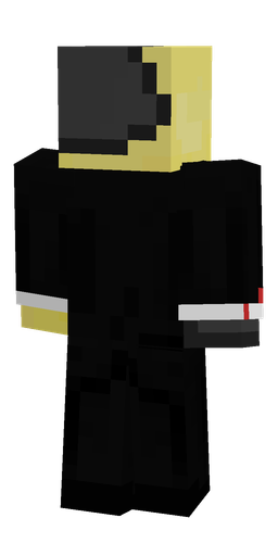 Black skin: body, back render