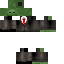 Black skin: raw texture render