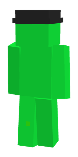 Green skin: body, back render