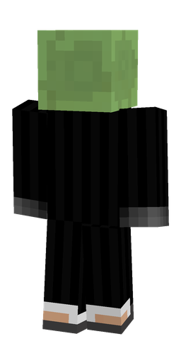 Black skin: body, back render