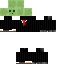 Black skin: raw texture render